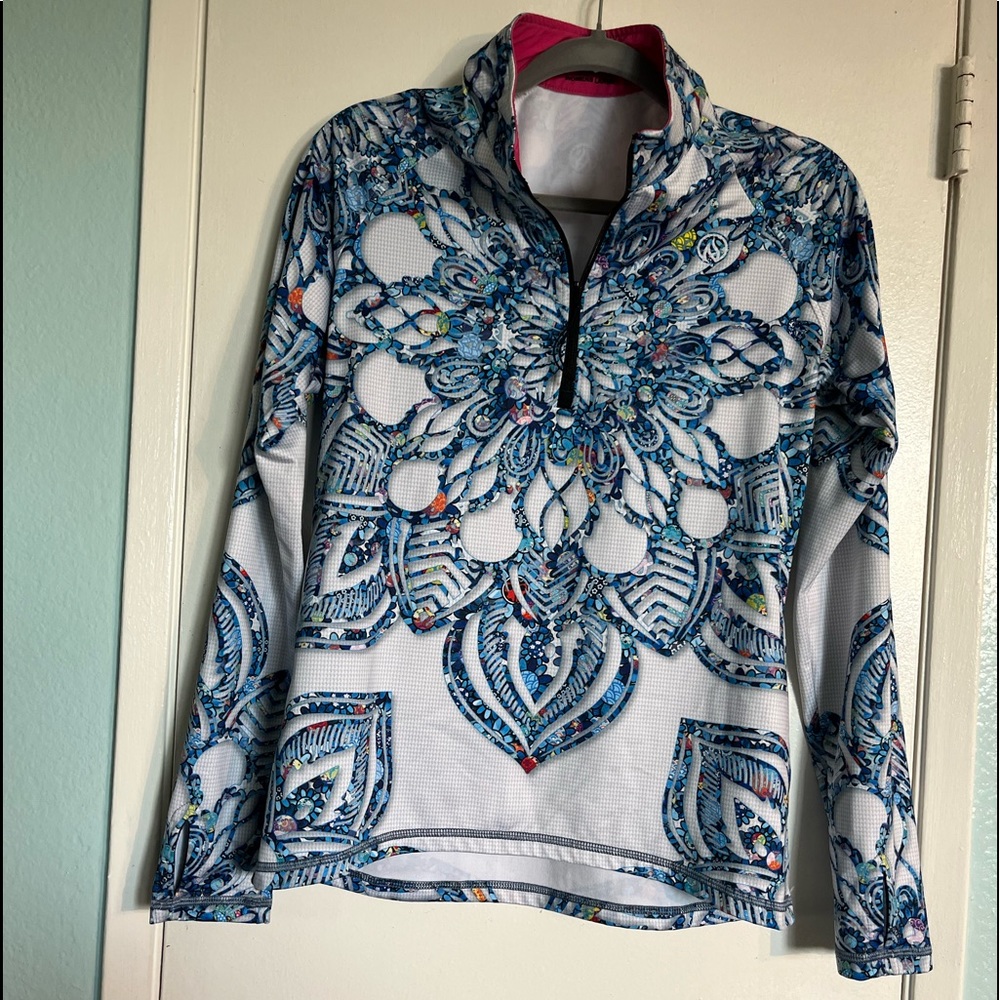 INKnBURN Ladybug quarter zip large